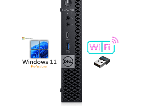 Dell OptiPlex 7060 MFF i5 (8500T) 16GB 256GB SSD HDMI Wi-Fi Windows 11 Pro Fashion