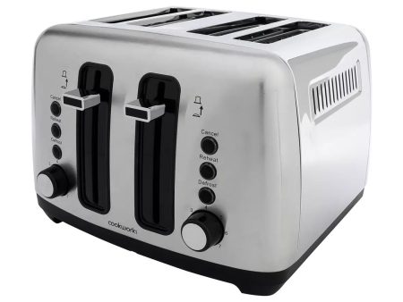 Cookworks Metal 4 Slice Toaster - Refurbished Supply