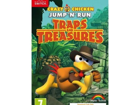 Crazy Chicken: Traps and Treasures [Code in a Box] - Nintendo Switch For Discount