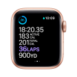 Apple Watch Series 6 (GPS+Cellular, 44mm) - Dourado com bracelete desportiva Rosa-Areia Fashion