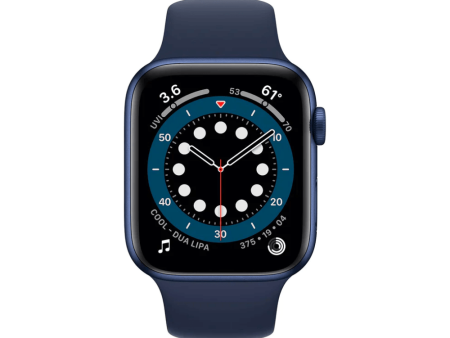 Apple Watch Series 6 (GPS+Cellular, 44mm) - Azul com bracelete desportiva Azul Profundo Sale