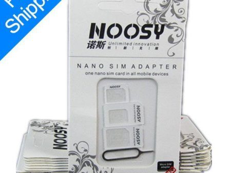 Adaptors Nano SIM to Micro SIM Standard SIM Card Adaptors for iPhone noosy 3in1 Online Sale