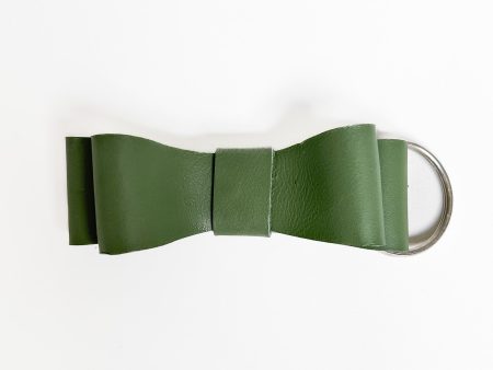 Sanna Leather Bow Tie Key Ring on Sale