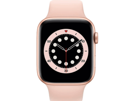 Apple Watch Series 6 (GPS+Cellular, 40mm) - Dourado com bracelete desportiva Rosa-Areia Online