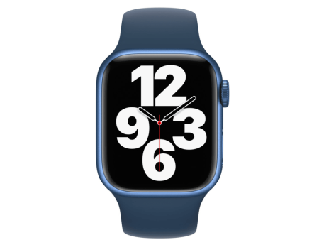 Apple Watch Series 7 (GPS, 41mm) - Azul com bracelete desportiva Azul Abissal Discount