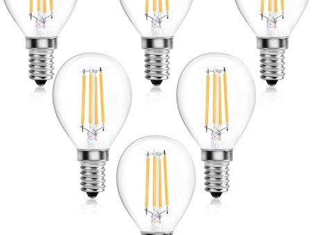 Luxvista 4W E14 LED Golf Ball Filament Bulb Dimmable, G45 SE - Refurbished Sale