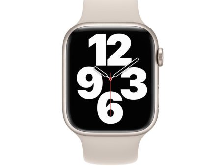 Apple Watch (Series 7) 2021 GPS + Celular 45 - Alumínio Luz das estrelas - Bracelete desportiva Luz das estrelas Hot on Sale