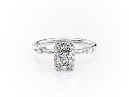 The Nicole Set With A 1.5 Carat Radiant Moissanite Cheap