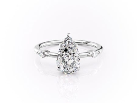 The Nicole Set With A 1.5 Carat Pear Moissanite Supply